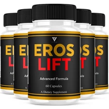 (5 Pack) Eros Lift Capsules, ErosLift Max Performance Supplement (300 Capsules)