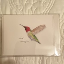 Anna s Hummingbird Note Card Set with Envelop...