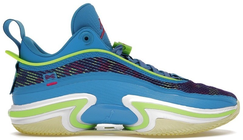 Size 9.5 - Luka Doncic x Air Jordan 36 PF Low Laser Blue for sale