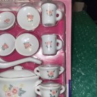 New Vintage Porcelain Floral 15 PC Mini Children Play Soup Set NOS Dishes — photo 6