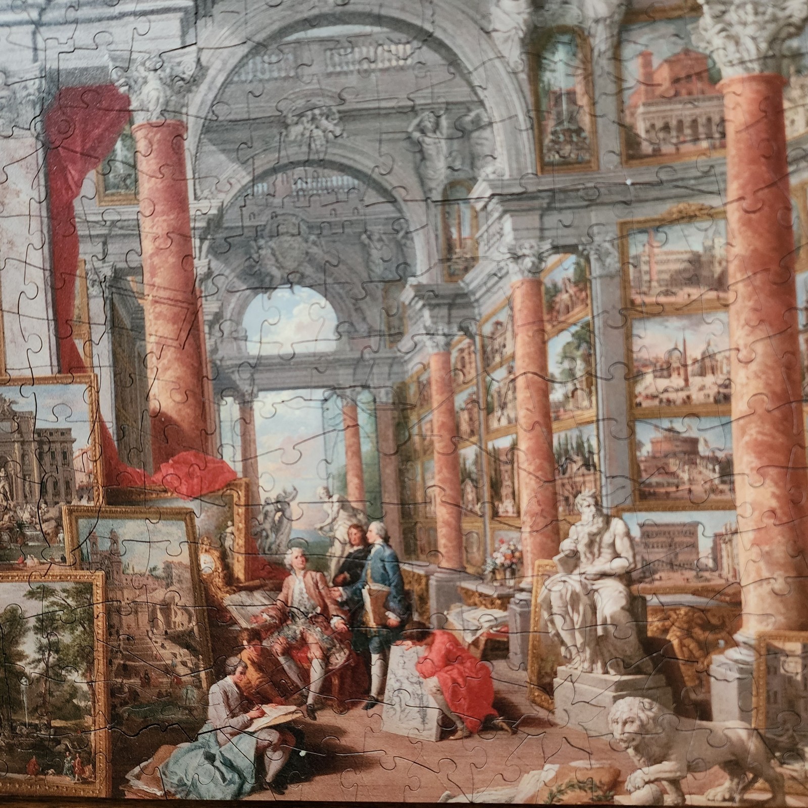 Wentworth Wood  Puzzle Gallery with Views Of Modern Rome 500 Pcs Complete