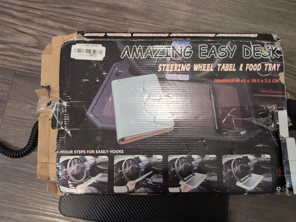 Mount-It! Double-Sided Multi-Use Car Steering Wheel Tray - Image 4 of 4