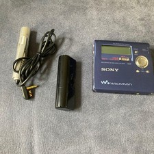 Sony MZ-R909 S blue MD Walkman Portable Minidisc Recorder Tseted Working