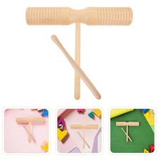 2 Sets Wood Instruments for Kids Hand Held Percussion Handheld Sound