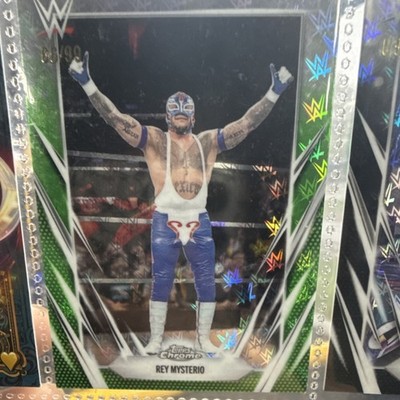 Topps 2026  Chrome WWE Rey Mysterio Green Parallel Serial Numbered /99 #62
