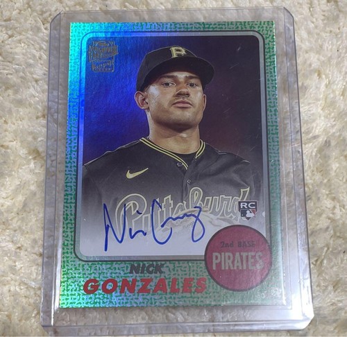 2024 Topps batted 338 Nick Gonzales Pittsuburgh Pirates RC Auto /99 #68FFNG - Imagen 17 de 24