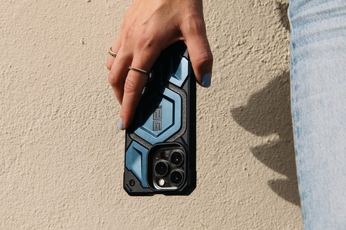 UAG iPhone 14 Pro Max Case Blue Mallard 6.7" Monarch Pro Build-in Magnet Rugged - Picture 6 of 7