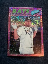 Jonathan Aranda - 2026 Topps Heritage - #20 Pink Sparkle - Tampa Bay Rays