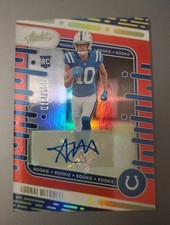 2024 Absolute Adonai Mitchell Signature Rookies RC Red Auto #12/100