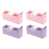 4Er Pack Klebebandhalter FüR Schreibtisch, Lila & Pink
