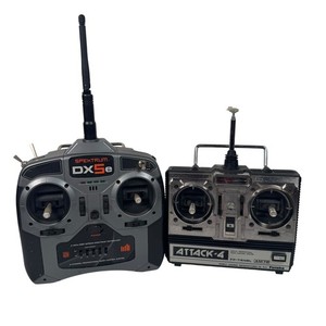 Futaba Attack-4 FP-T4NBL & Spektrum DX5e RC Transmitters Lot AS IS Untested