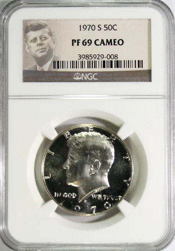 1970-S Kennedy Half Dollar PF 69 Cameo #GA5-08 "40% Silver"
