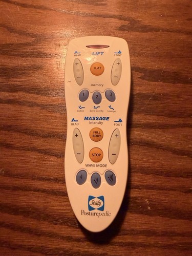 Sealy Posturepedic Remote Control TRURC-N3 Massage Memory Wave Adjustable Bed