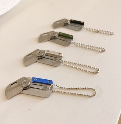 Compact Everyday Carry Keychain Knife   Multiple Color Options Available
