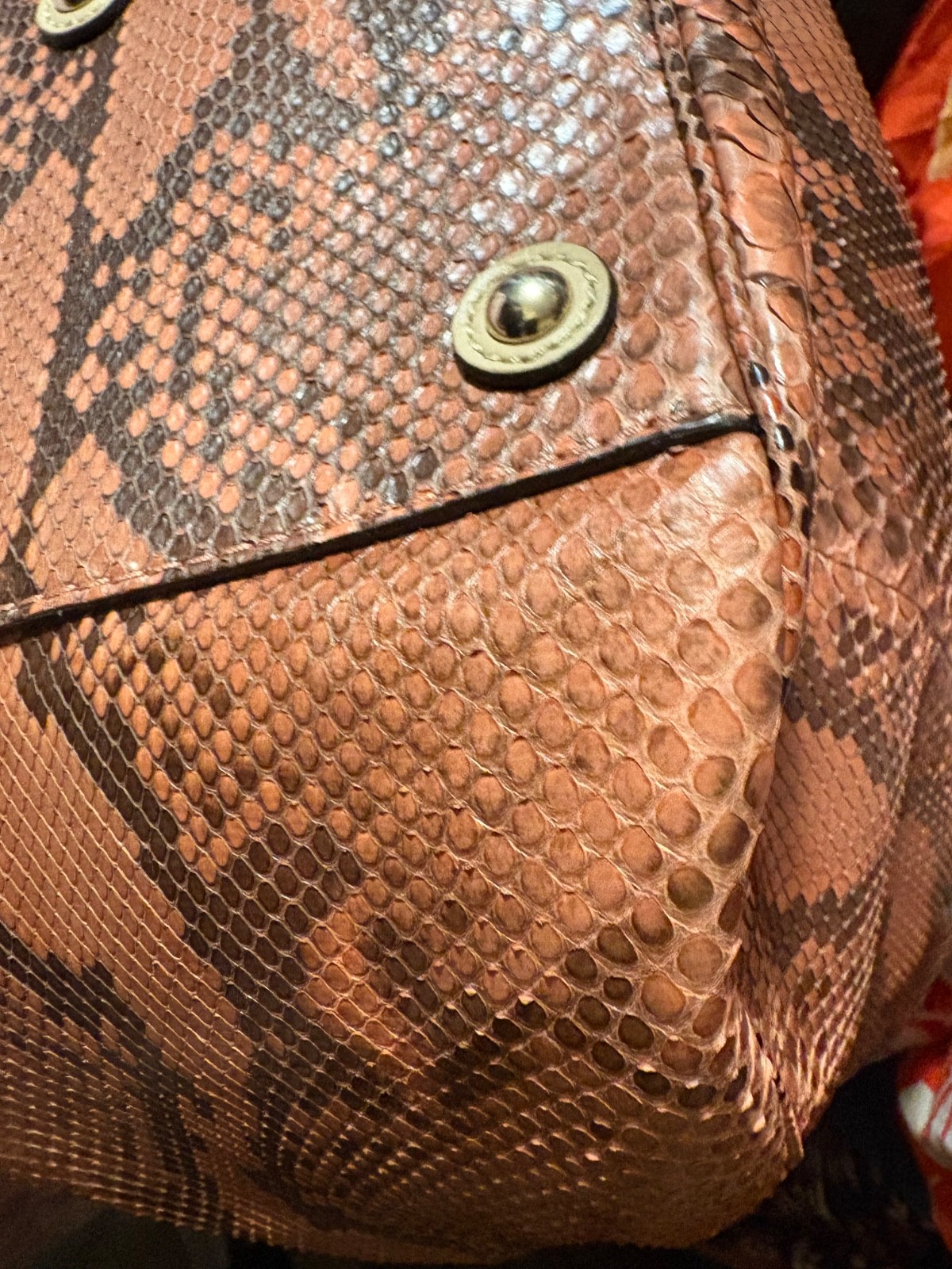 Authentic Gucci Large Python  Hobo Bag - image 7