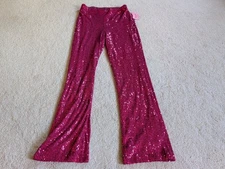 Women's Rachel Zoe Pink Sequin Shimmer Pants NWT Medium