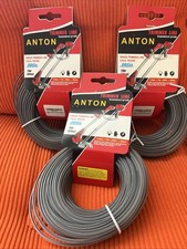 3x Heavy Duty Strimmer Grass Trimming Line 3mm Reinforced Core 15m (45m Total) 0.27 per metre