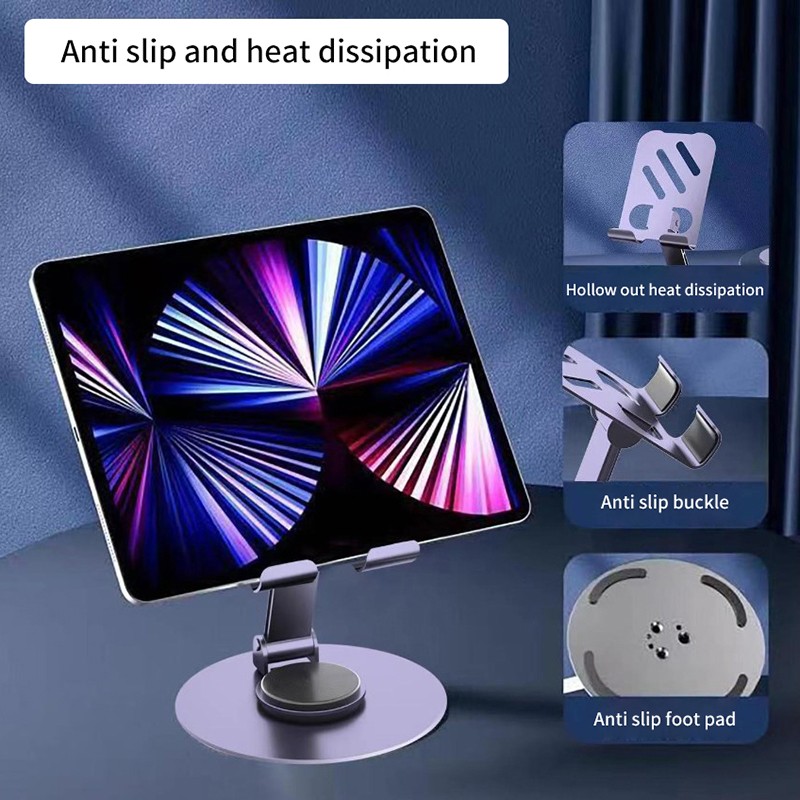 Portable Stable Foldable Scalable Alloy Tablet Holder For IPad IPhone Holder