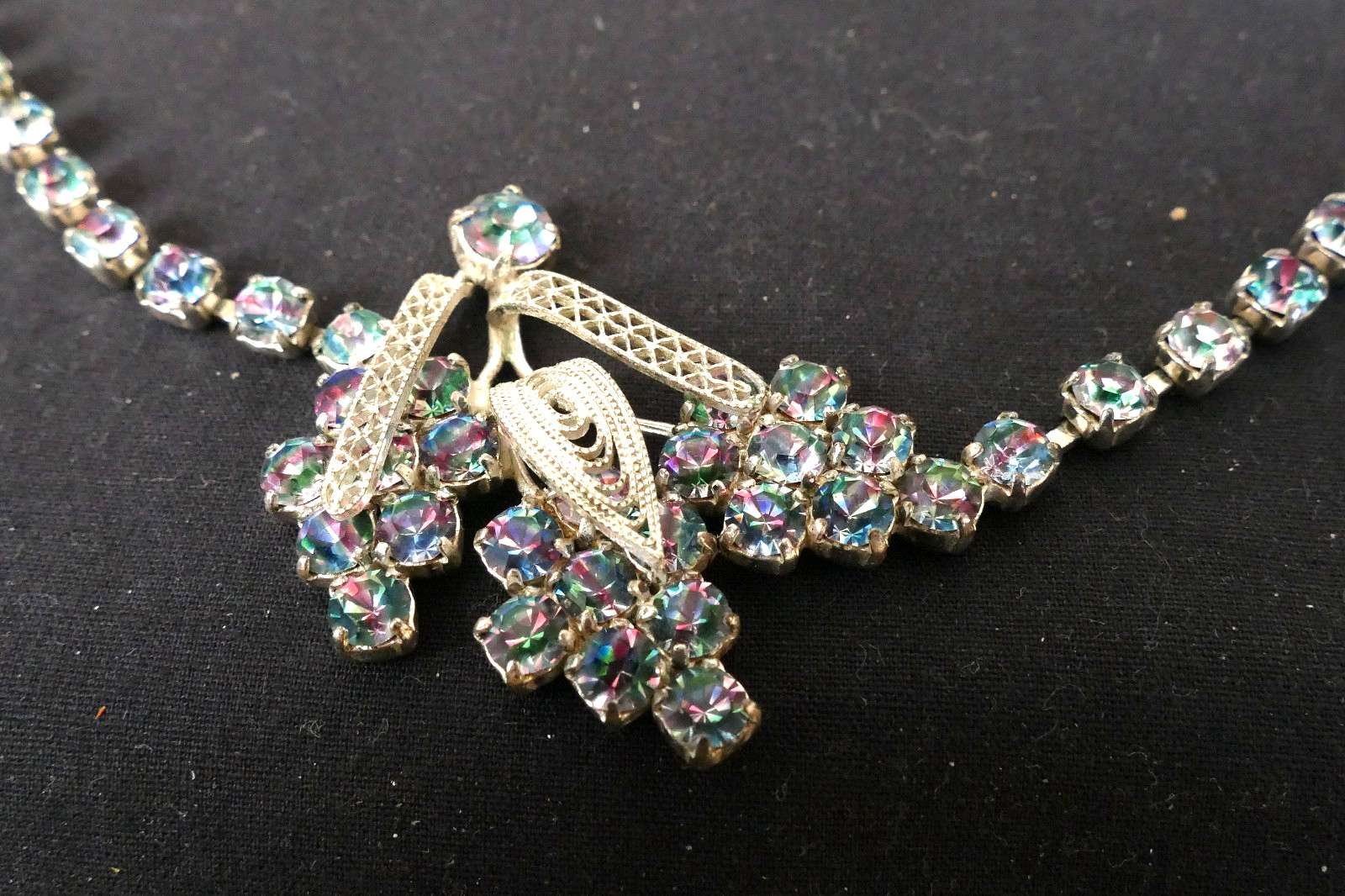 Gorgeous Unsigned Multicolor Rhinestone Bracelet … - image 10