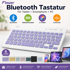 Flower Bluetooth Tastatur Ultra Slim Wiederau...