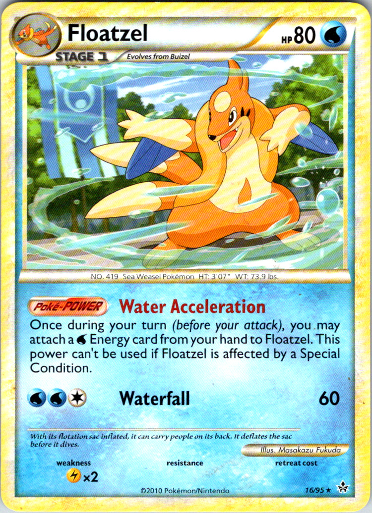 Floatzel 16/95 Unleashed Rare 2010 LP