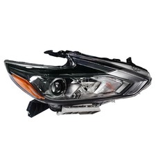 Faro derecho de laboratorio para Nissan Altima 2016 2017 2018 carcasa negra halógena