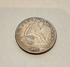 Pièce d'un dollar américain 1862 - Pas d'origine et en très bon état