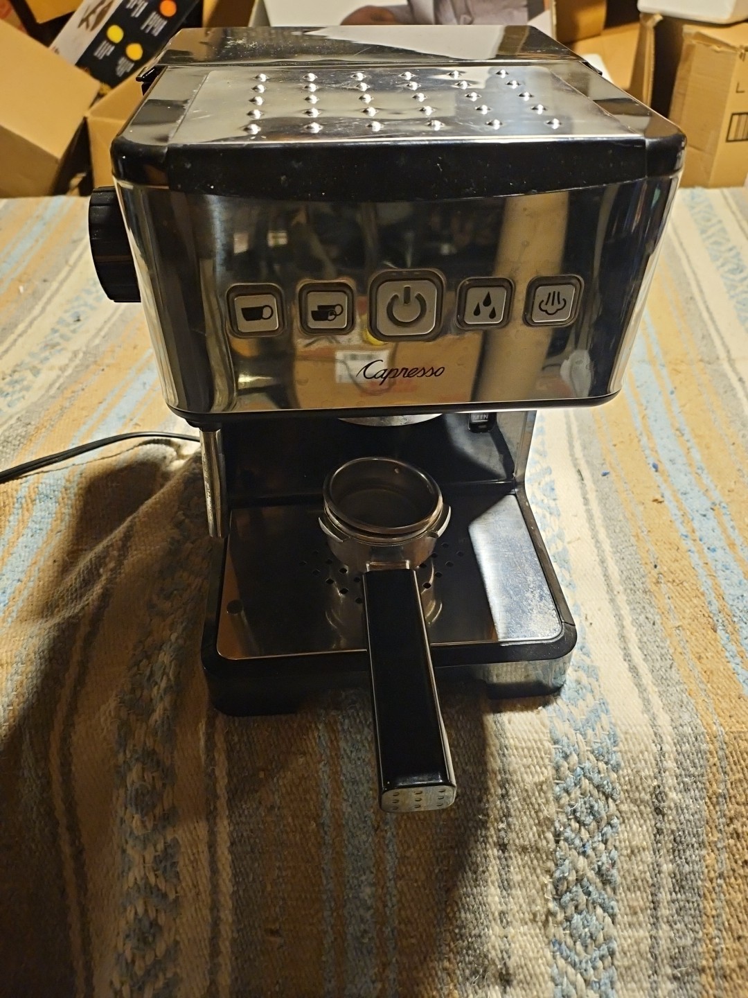 Jura Capresso Model 124.01 Stainless Espresso Cappuccino Machine Works