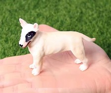 Bull Terrier Dog Animal Figure Toy PVC Wildlife Small Figurine Birthday Gifts