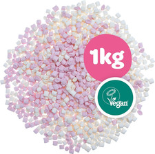 Vegan Vanilla Mini Marshmallows 1Kg - Gelatine & Gluten Free Treats