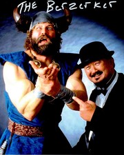 WWE Legend The Berzerker Autographed Photo with Mr. Fuji