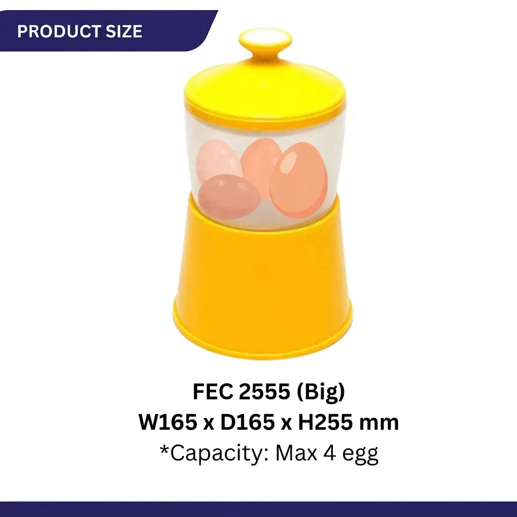 Half Boiled Egg Maker Malaysian Recipe Original Made in Malaysia Yellow Color