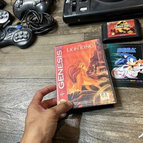 Sega Genesis Model 1 Console System 1601 - Sonic bundle Box W/ Extras (Read)