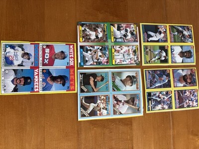 Topps Bottom Uncut Panels From 1986,1988,1990 & 1991 Ripken,Gwynn, Ryan Nice!