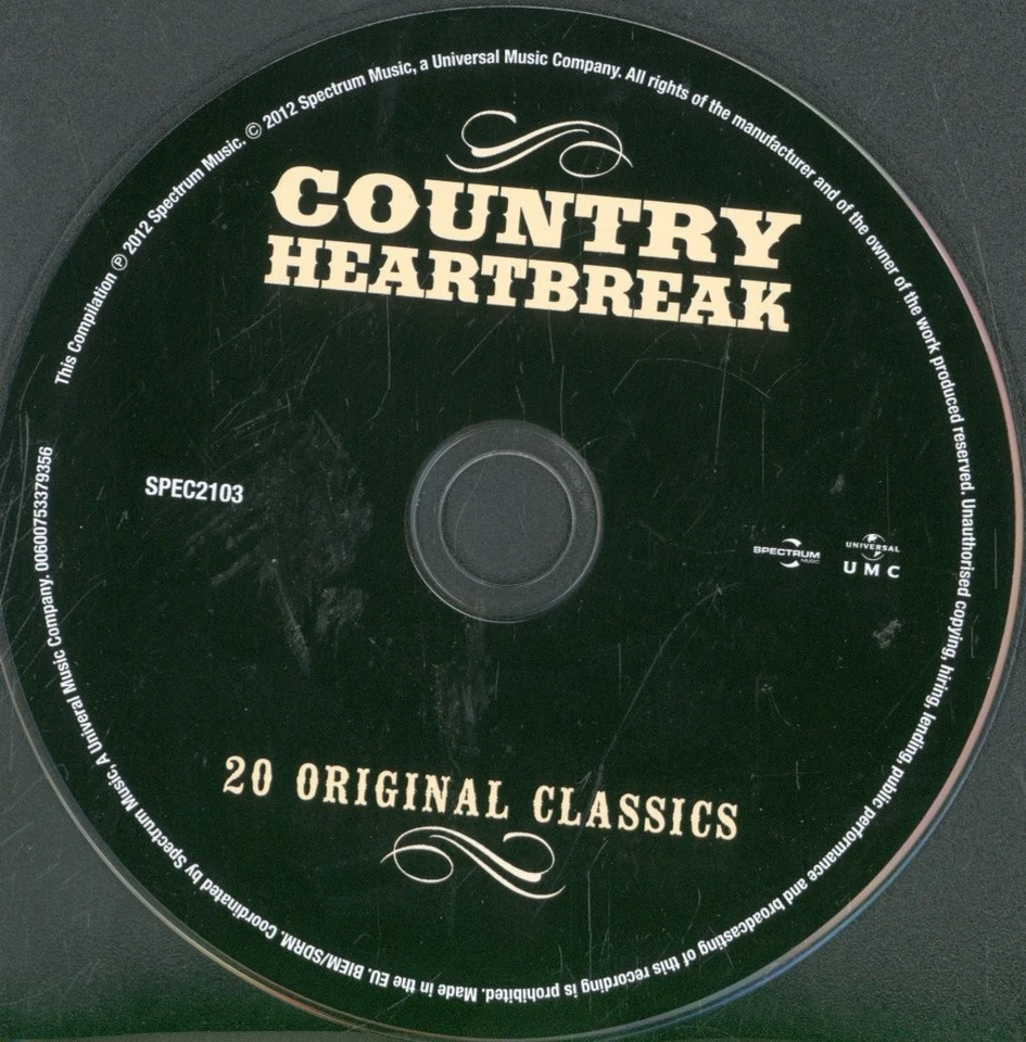 Various Artists 20 Original Country Heartbreak Classics CD UK Universal Umc 2012 - Bild 3 von 3