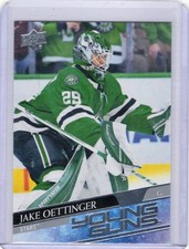 2020-21 Upper Deck #246 Jake Oettinger Young Guns RC Rookie Card . rookie card picture