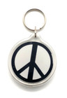 Vintage Peace Sign Keyring Keychain  — photo 1