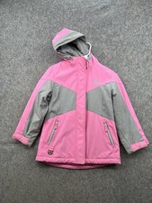 Gerry Youth GIRL Pink And Gray Double Zipper Winter Jacket Size S 7/8