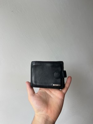 zilli wallet man purse black vintage leather