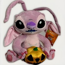 Disney Lilo  Stitch Angel Plush Stuffed Animal Holding Pumpkin 14  