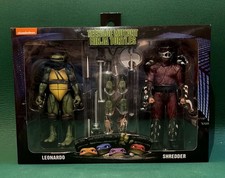 NECA Teenage Mutant Ninja Turtles 1990 Movie Shredder vs Leo Roof Top Battle 