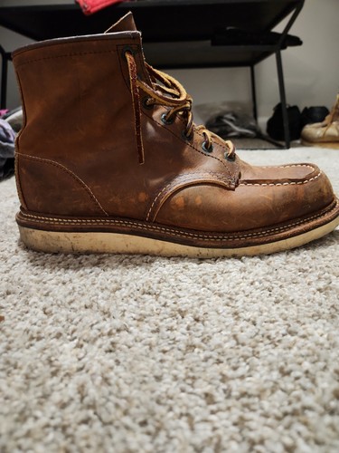 Red Wing Heritage 6" MOC Toe Boot Mens 1907 Copper Leather BOOTS Shoes 10.5