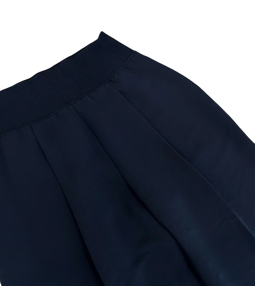 Theory 女式打褶踝裤海军蓝 12 码高腰内缝 26 英寸 — 第 3/4 张图片