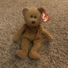 Ty Rare Beanie Baby Cashew The Bear 2000 Retired Pe Pellets Rare Tag Error