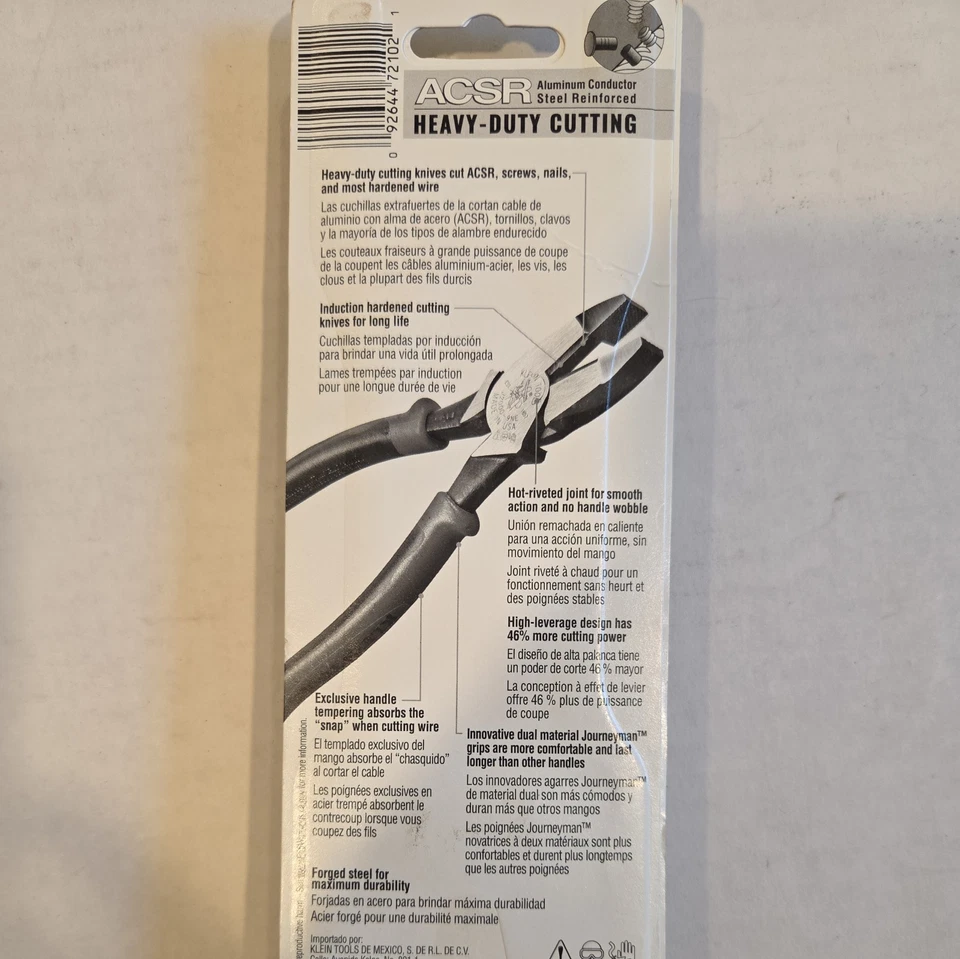 Klein 9" Lineman's Pliers LIMITED EDITION BLACKOUT J2000-9NE pros need pros - Image 2 of 4