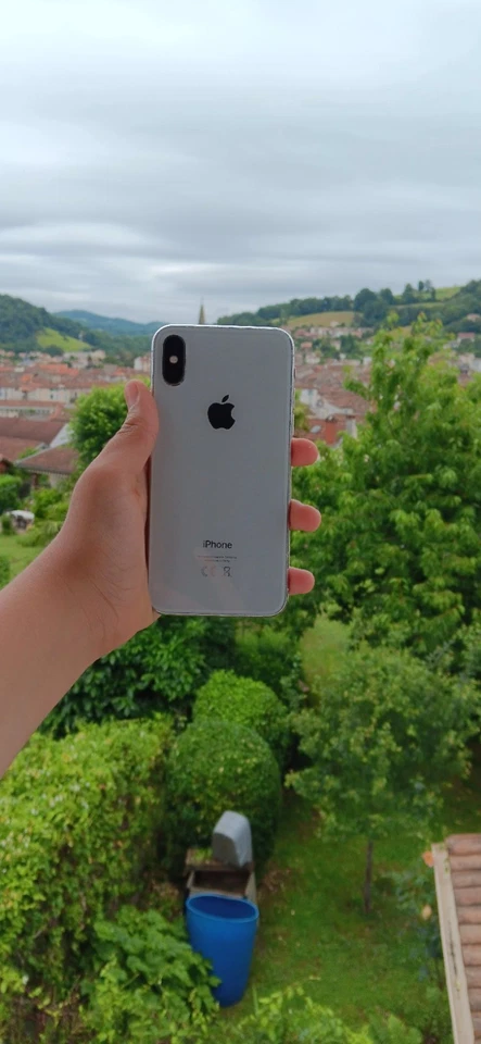 Apple iPhone X - 256 Go - Argent (Désimlocké) Batterie 100% - Photo 2/4