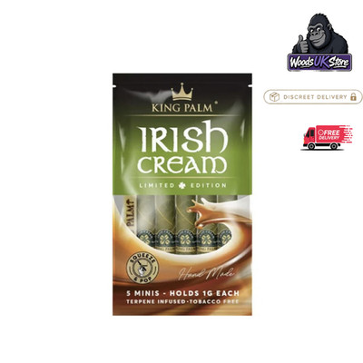 King Palm 5er Pack Irish Cream Leaf Rolls - Pre Rolled Cones - Blättchen