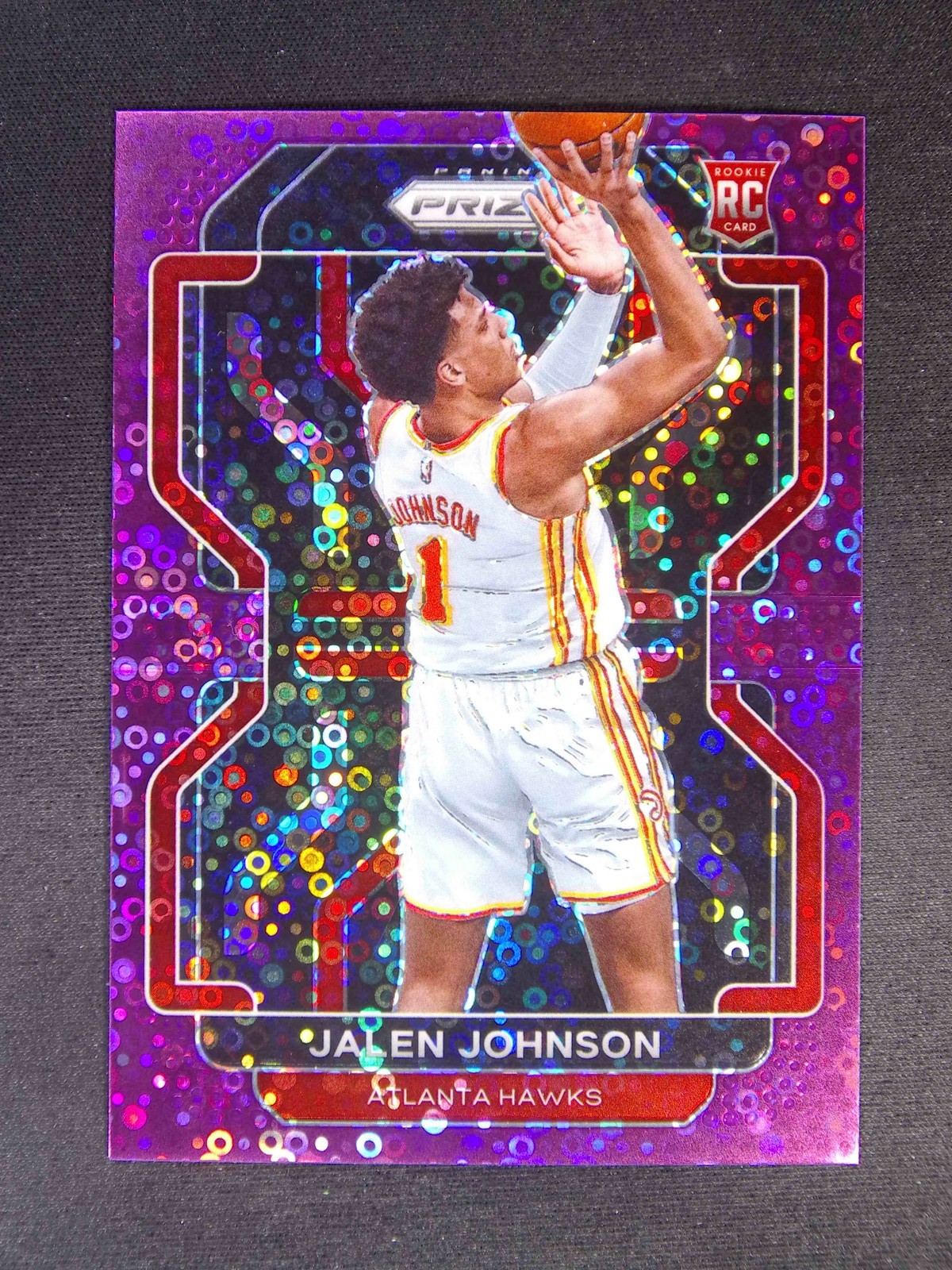 2021-22 Panini Prizm Jalen Johnson #305 RC Rookie Fast Break Purple /75