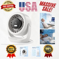 USB Desk Turbo Fan: Ultra-Quiet 5-Speed Cooling with 360  Rotation  LED Display