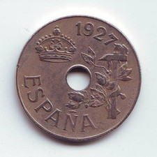 SPAIN - 25 Centimos 1927 - Copper-nickel • 7 g • ⌀ 25 mm
